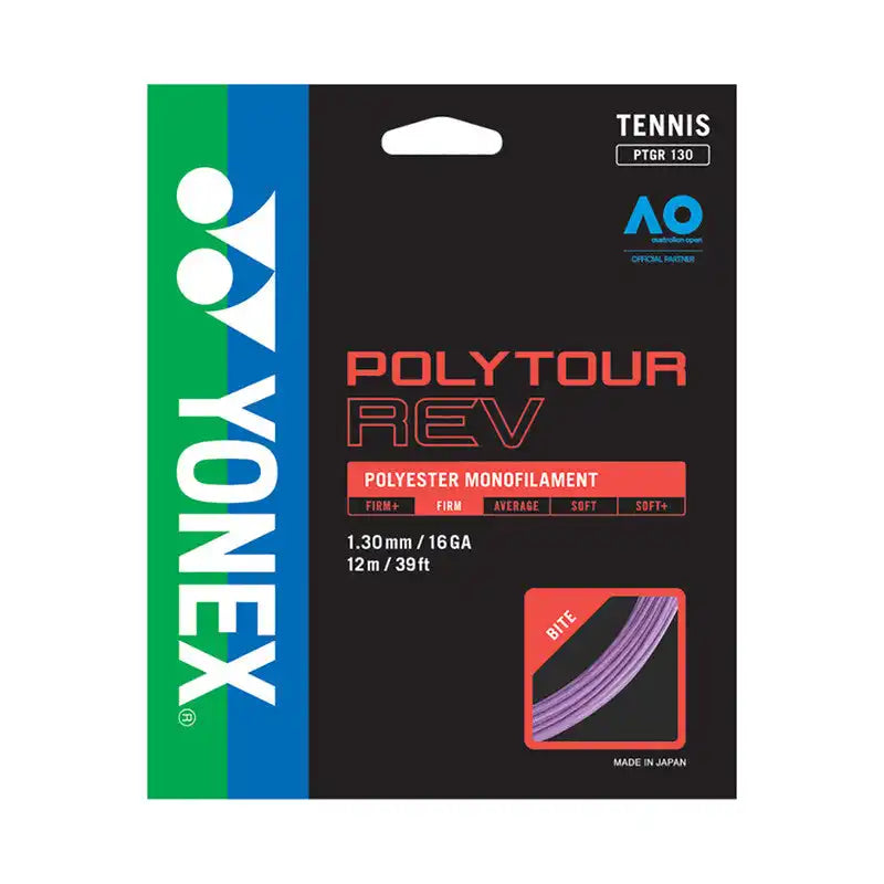 Yonex Polytour Rev 130 Tennis String - White - 16