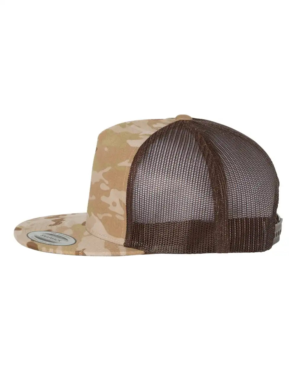 Yp Classics 6006 Five-panel Classic Trucker Cap - Multicam Arid Brown - Arid/ / Adjustable