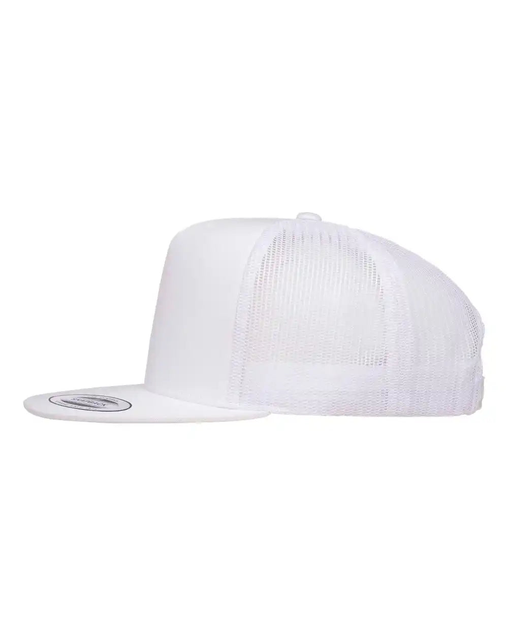 Yp Classics 6006 Five-panel Classic Trucker Cap - White - Adjustable