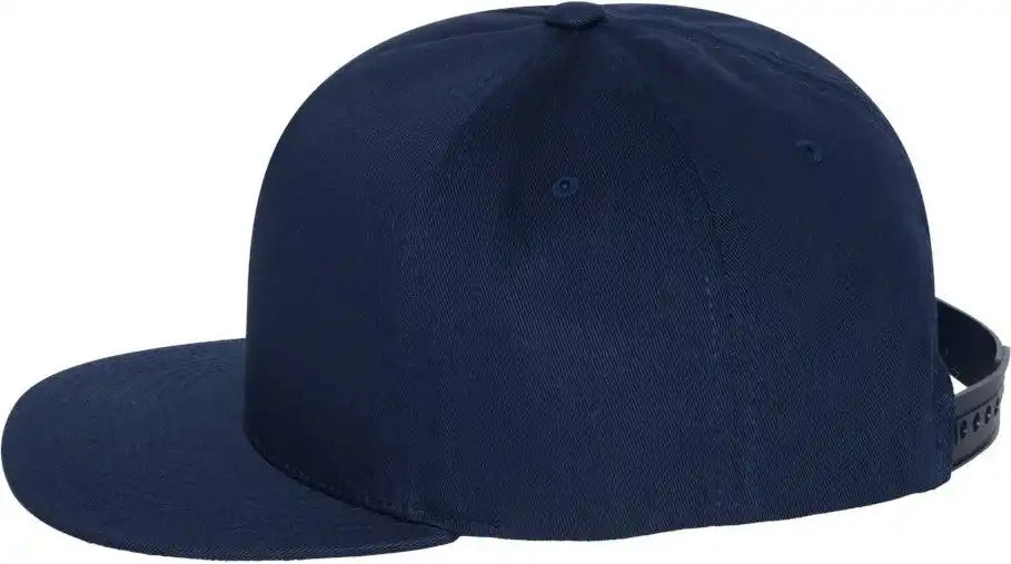 Yp Classics 6007 Five-panel Cotton Twill Snapback Cap - Navy - Adjustable