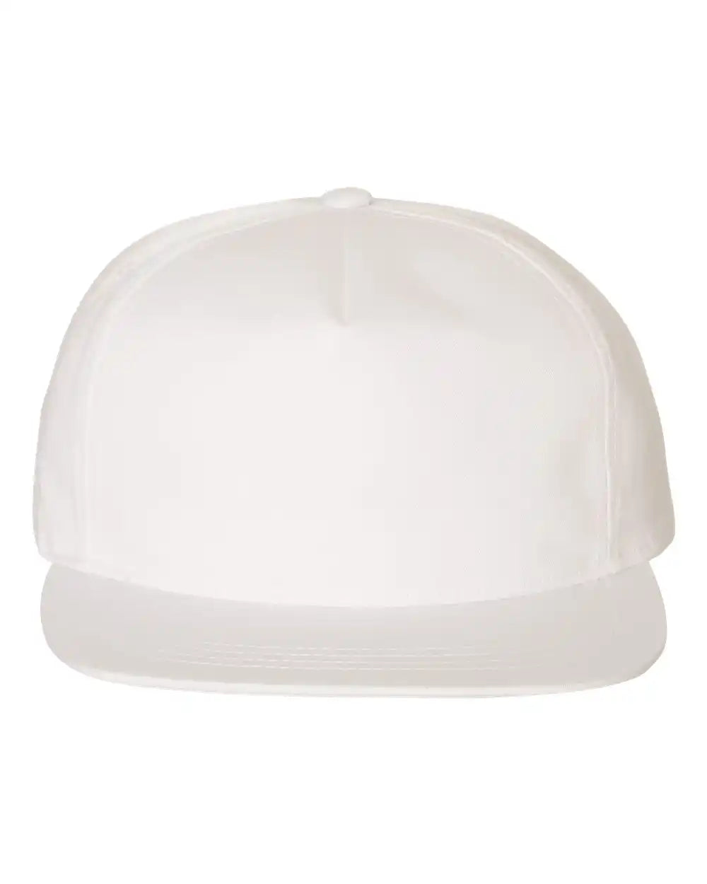 Yp Classics 6502 Lightly-structured Five-panel Snapback Cap - White - Adjustable