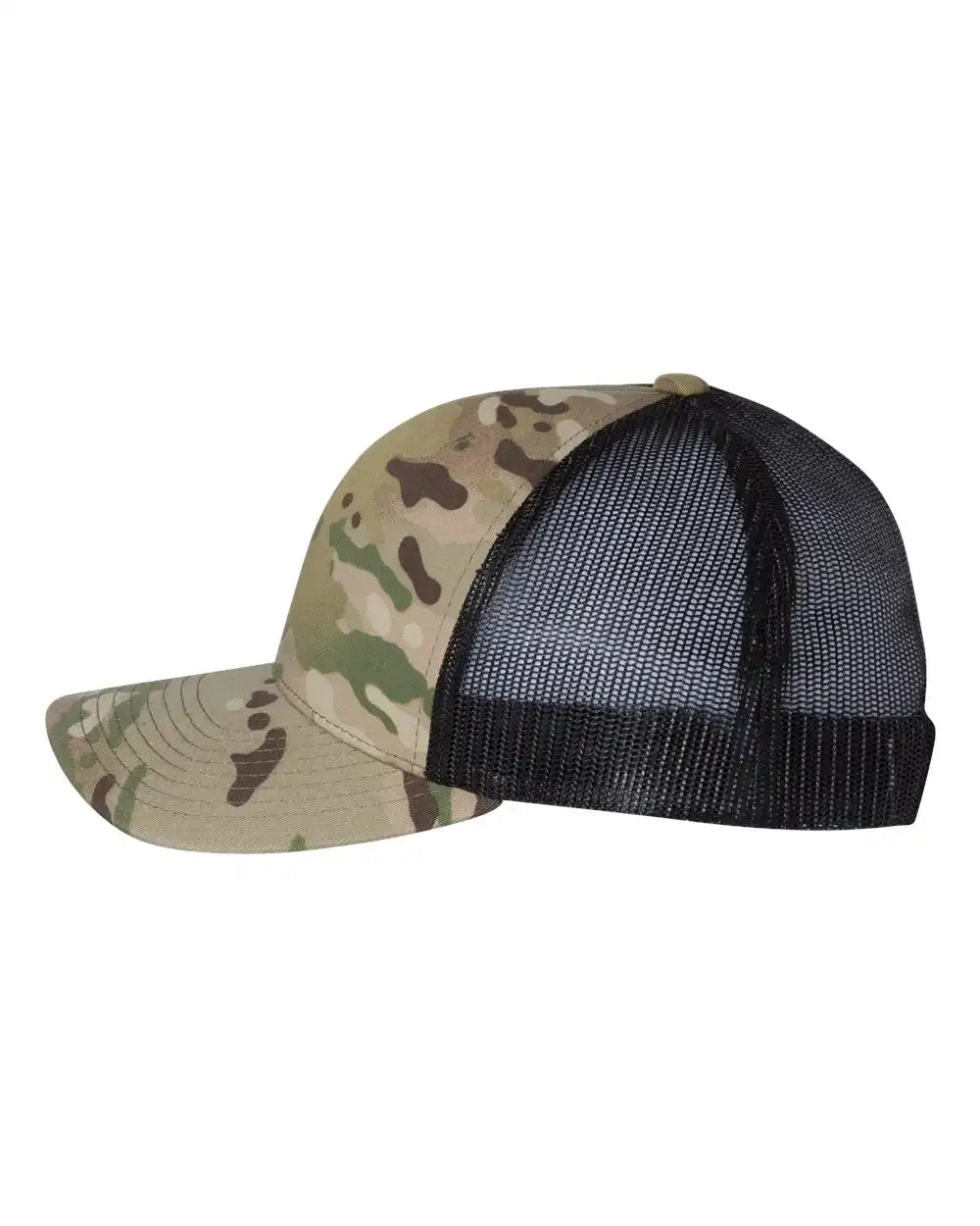 Yp Classics 6606 Retro Trucker Cap - Multicam Green Black - Green/ / Adjustable