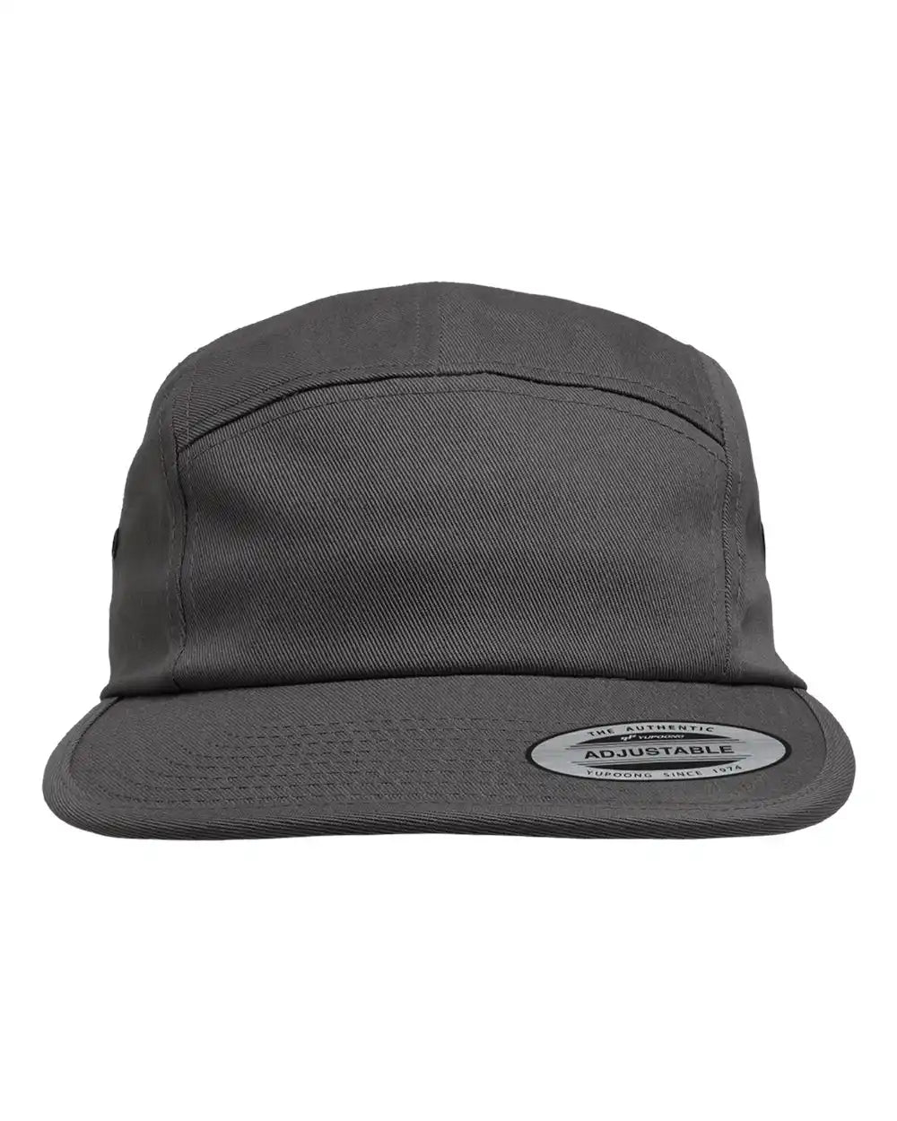 Yp Classics 7005 Classic Jockey Flat Bill Cap - Dark Grey - Osfa