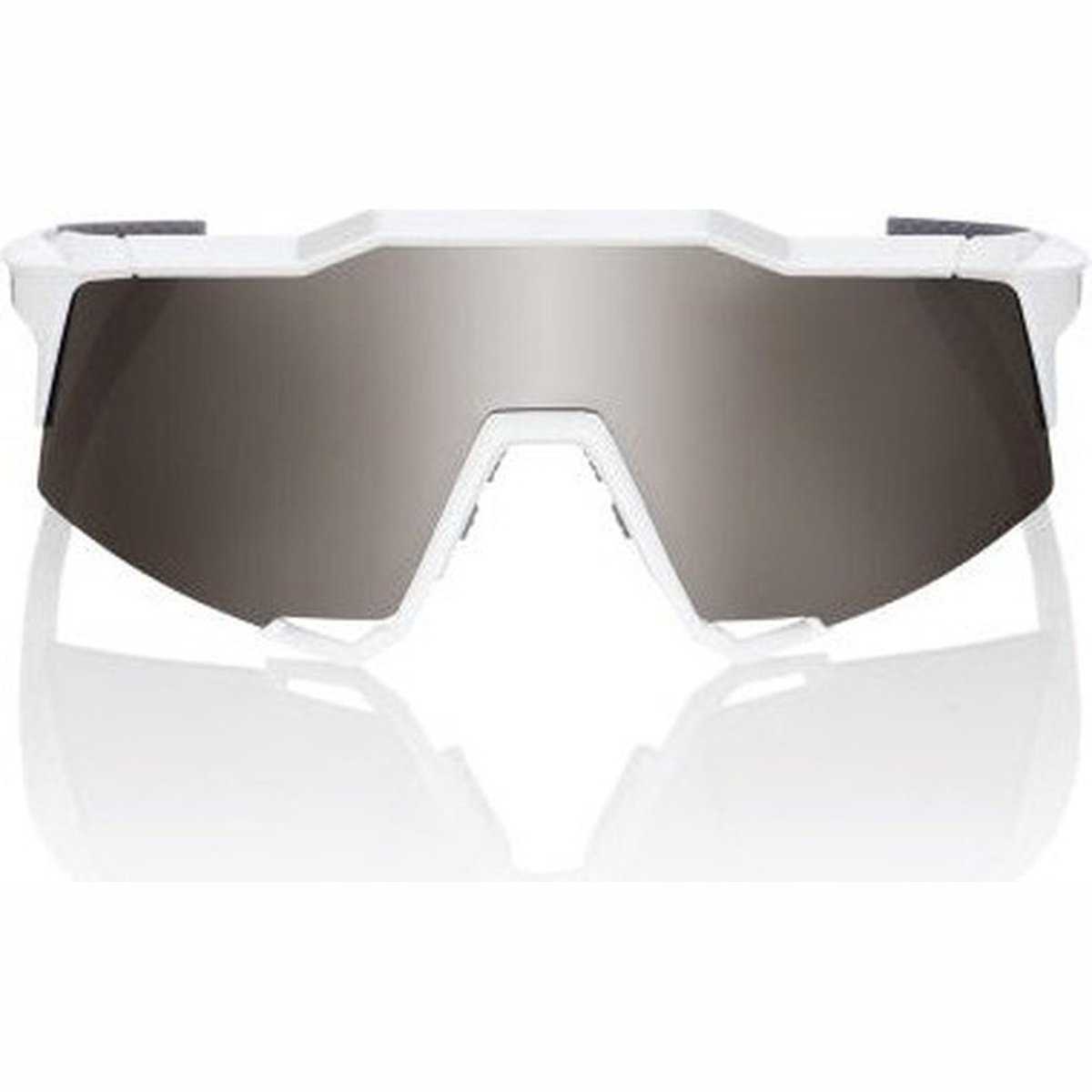 100% 60007-00006 Speedcraft Sunglasses Matte White with HiPER Silver Lens - HIT a Double - 1