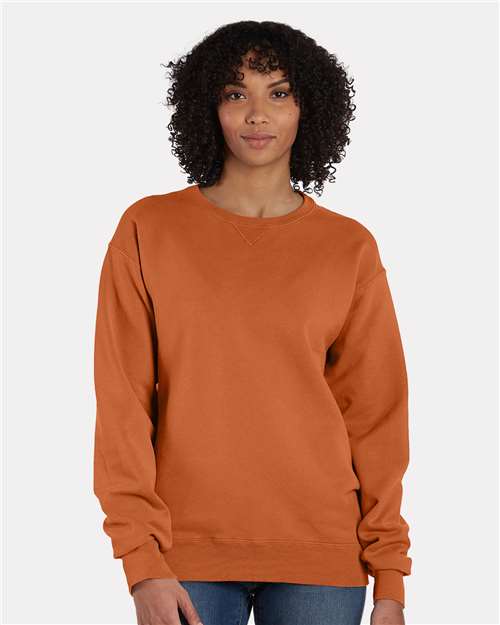 Comfortwash GDH400 Garment Dyed Unisex Crewneck Sweatshirt - Texas Orange
