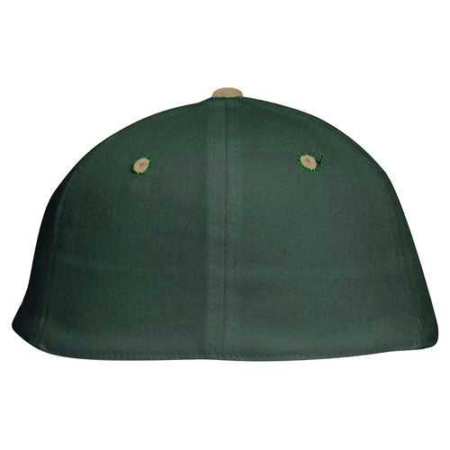 OTTO 11-018 Stretchable Deluxe Brushed Cotton Twill 6 Panel Low Profile Pro Style Cap - Khaki Dark Green - HIT a Double - 1
