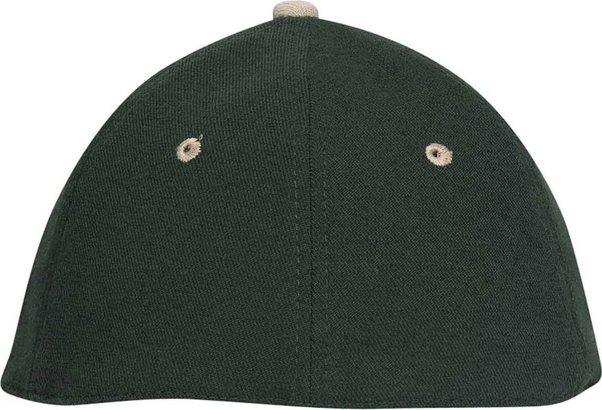 OTTO 11-194 Stretchable Wool Blend Low Profile Pro Style Cap - Khaki Dark Green - HIT a Double - 2