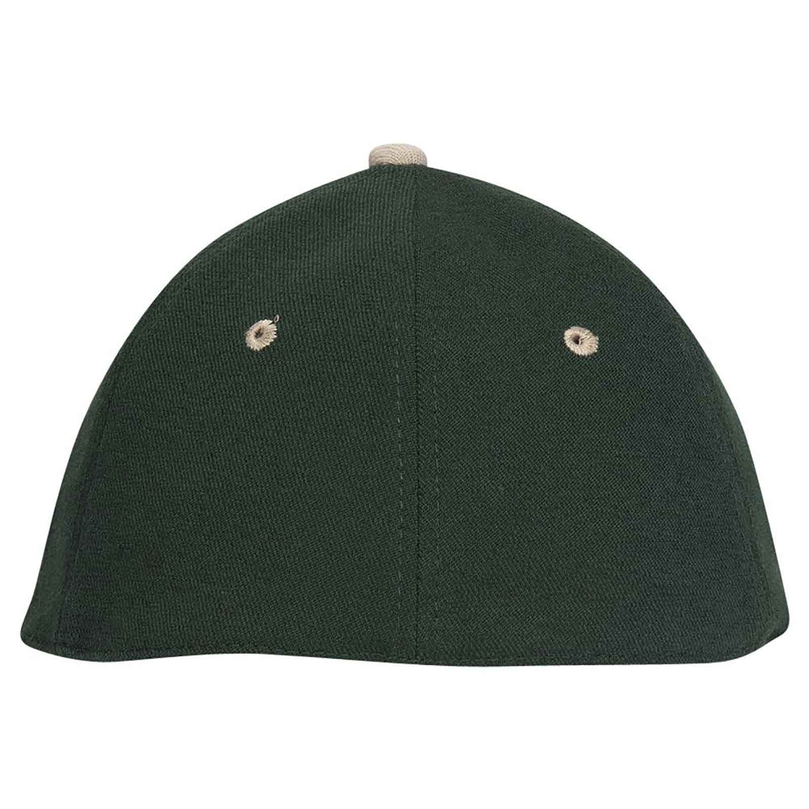 OTTO 11-194 Stretchable Wool Blend Low Profile Pro Style Cap - Khaki Dark Green - HIT a Double - 1