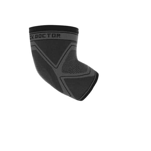 Shock Doctor 2026 Compression Knit Elbow Sleeve Adult - Gray Black - HIT a Double