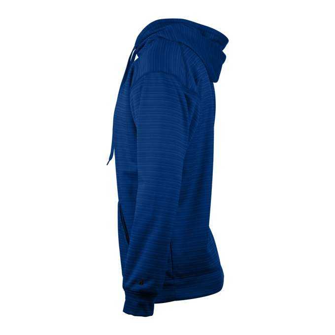 Badger Sport 1425 Stripe Hoodie - Royal - HIT a Double - 1