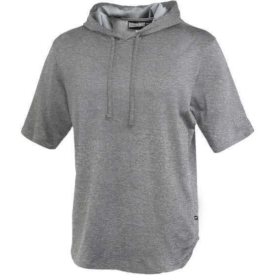 Pennant 183 Short Sleeve Warmup Hoodie - Carbon Heather - HIT a Double