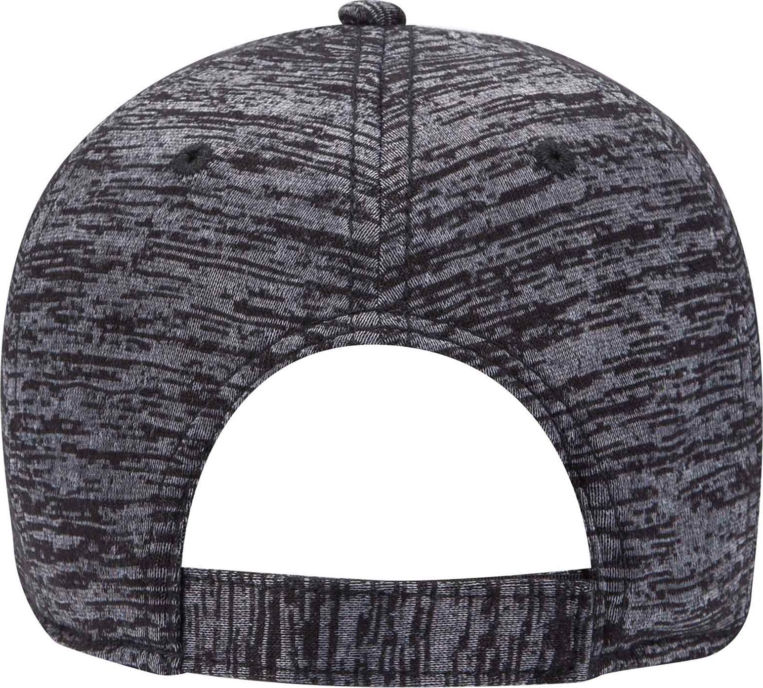 OTTO 19-1232 Otto Comfy Fit 6 Panel Low Profile Baseball Cap - Heather Black - HIT a Double - 1