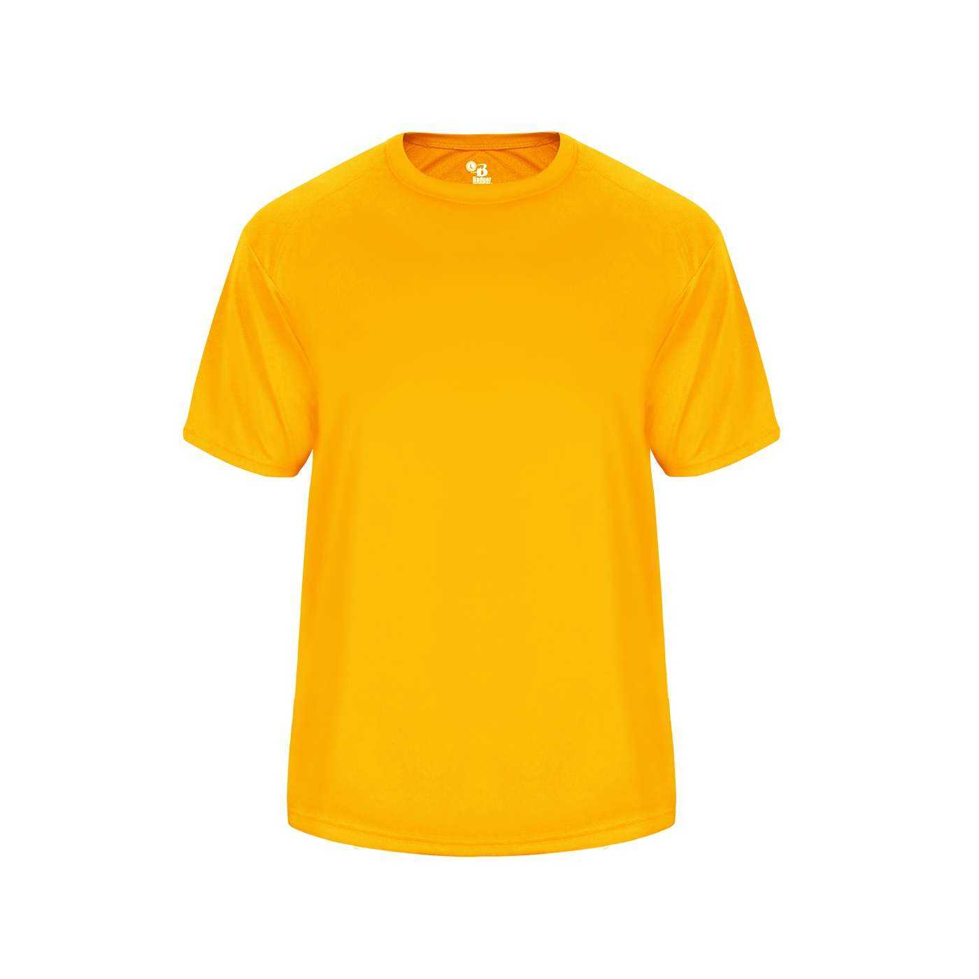 Badger Sport 4170 Vent Back Tee - Gold - HIT a Double - 1