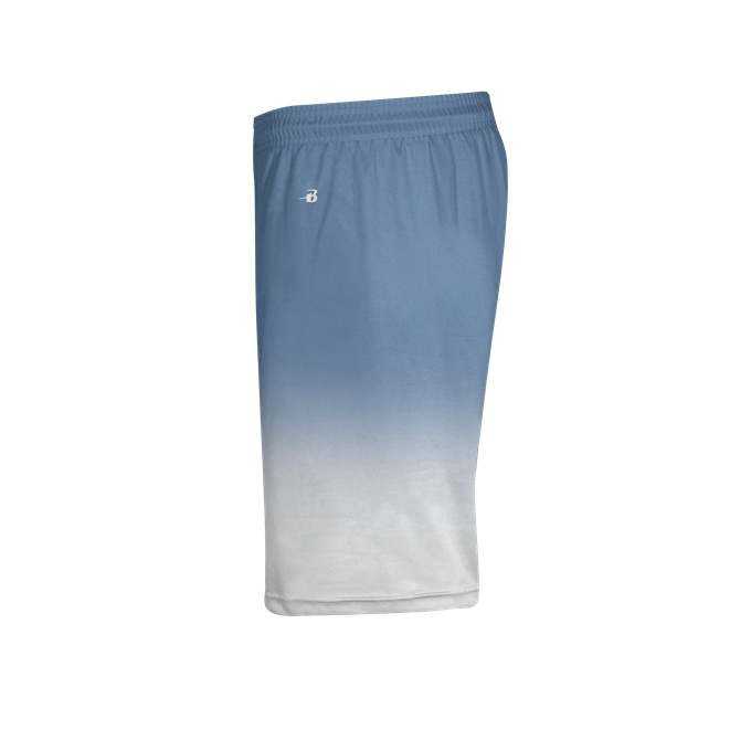 Badger Sport 2206 Ombre Youth Short - Columbia Blue White - HIT a Double - 1