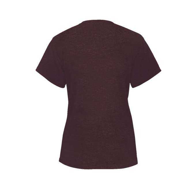 Badger Sport 4962 Tri-Blend Ladies&#39; V-Neck Tee - Maroon - HIT a Double - 2