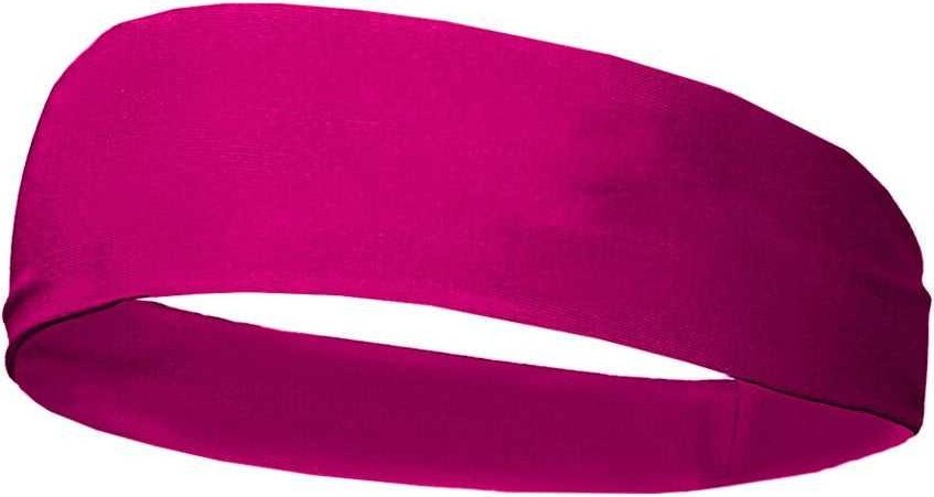 Badger Sport 0301 Wide Head Band - Hot Pink - HIT a Double - 1