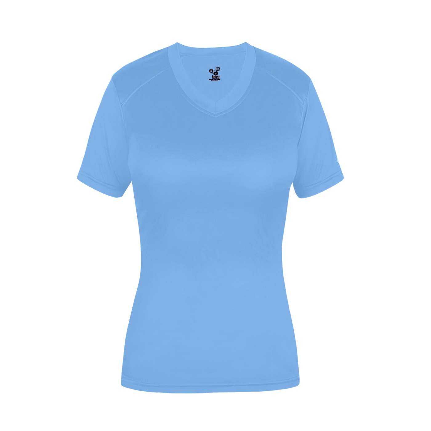Badger Sport 6462 Ultimate Softlock Fitted Ladies Tee - Columbia Blue - HIT a Double - 1