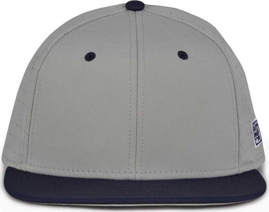 The Game GB998 Perforated GameChanger Cap - Gray Navy - HIT a Double - 1