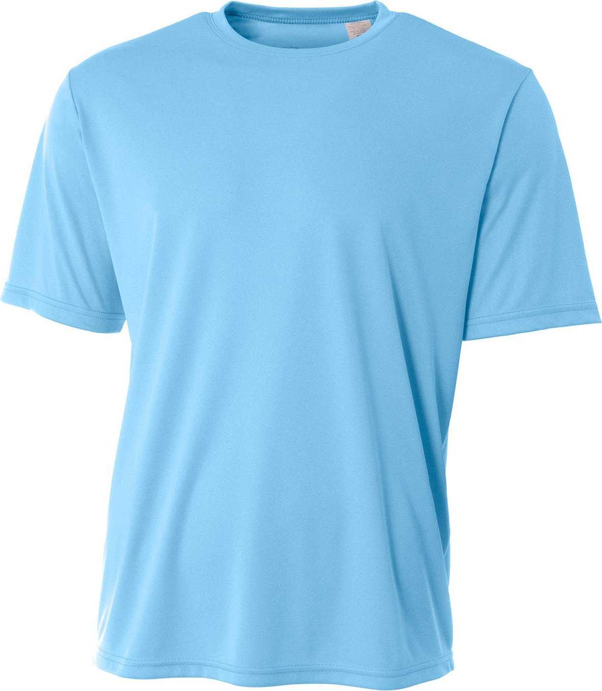 A4 N3402 Men'S Sprint Performance T-Shirt - LIGHT BLUE - HIT a Double - 1
