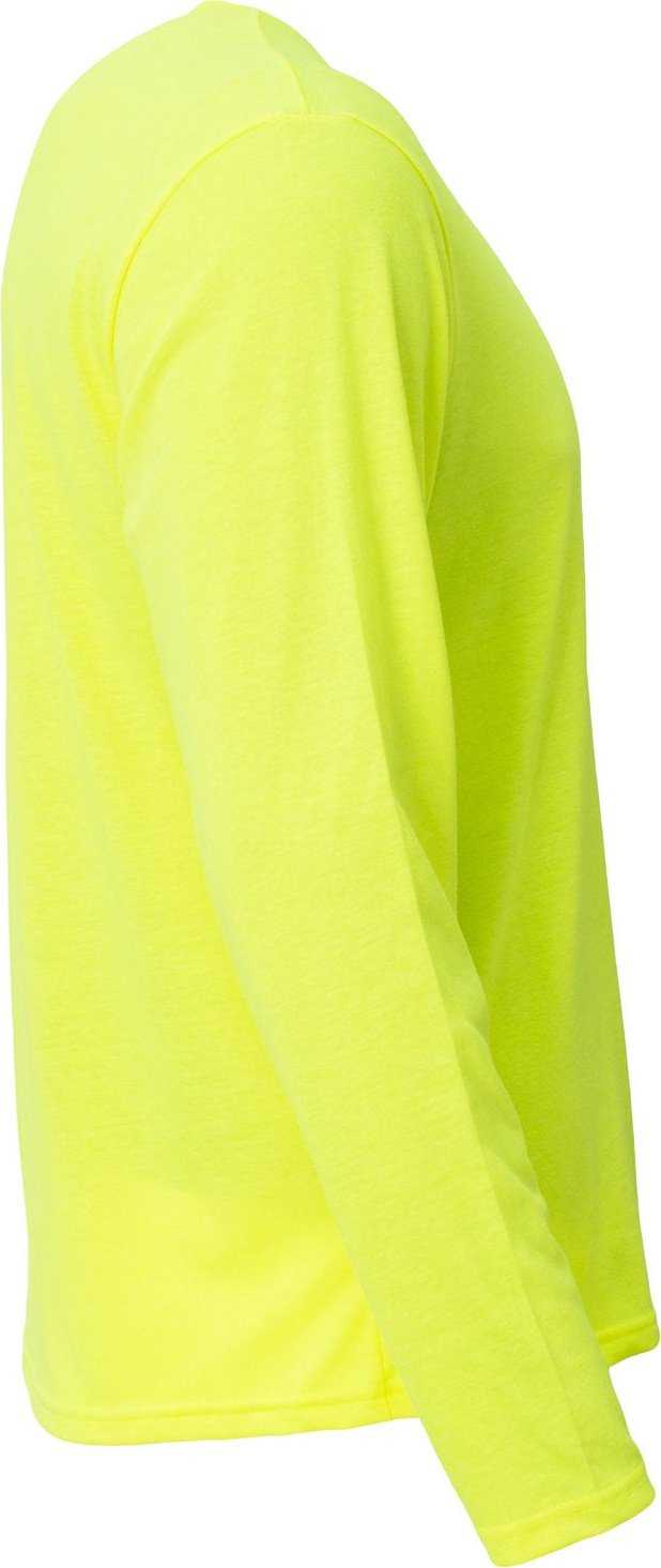 A4 NB3029 Youth Long Sleeve Softek T-Shirt - SAFETY YELLOW - HIT a Double - 2