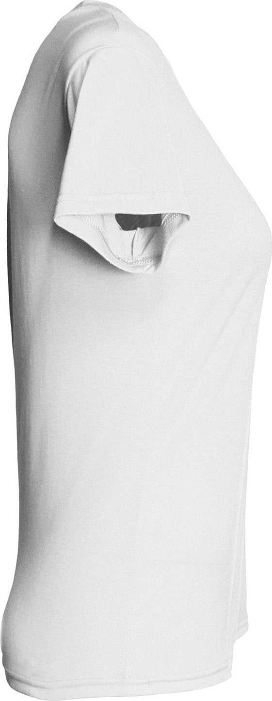 A4 NW3013 Ladies' Softek V-Neck T-Shirt - WHITE - HIT a Double - 2