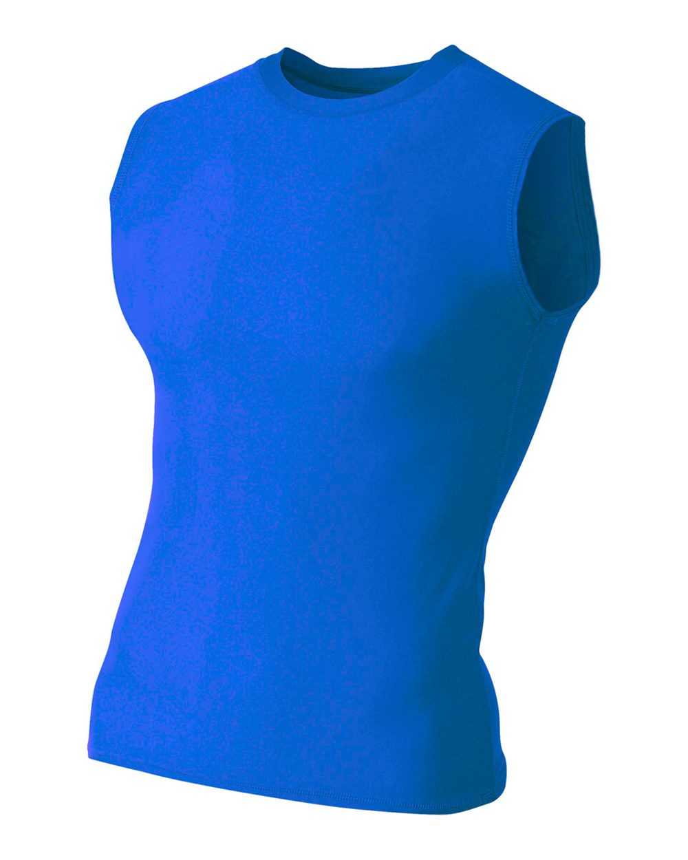 A4 N2306 Compression Muscle Tee - Royal - HIT a Double