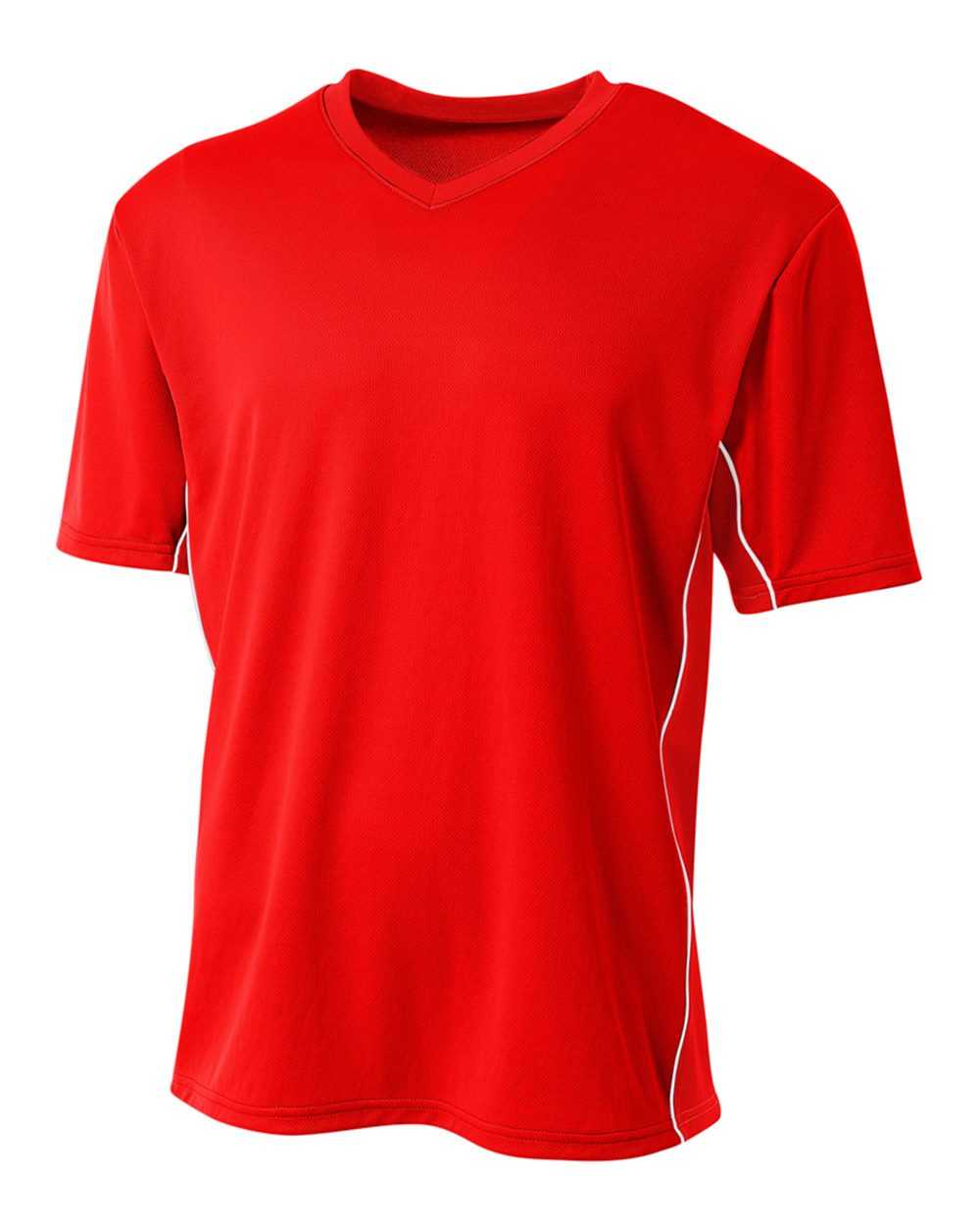 A4 N3018 Liga Soccer Jersey - Scarlet - HIT a Double