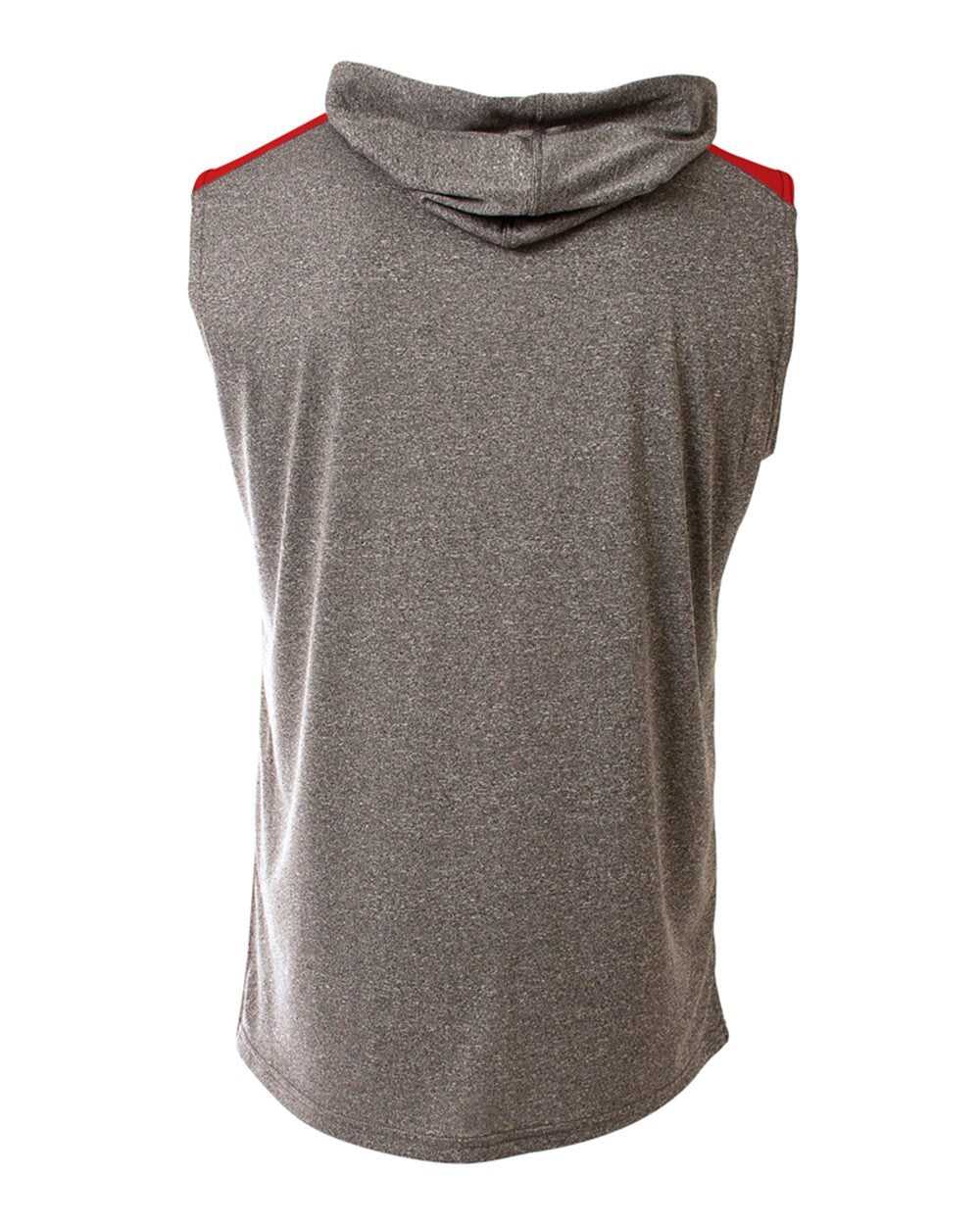 A4 N3031 Tourney Hooded Tee - Heather Scarlet - HIT a Double
