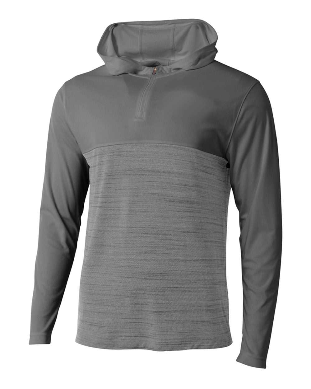 A4 N4013 The Slate Quarter Zip - Graphite - HIT a Double