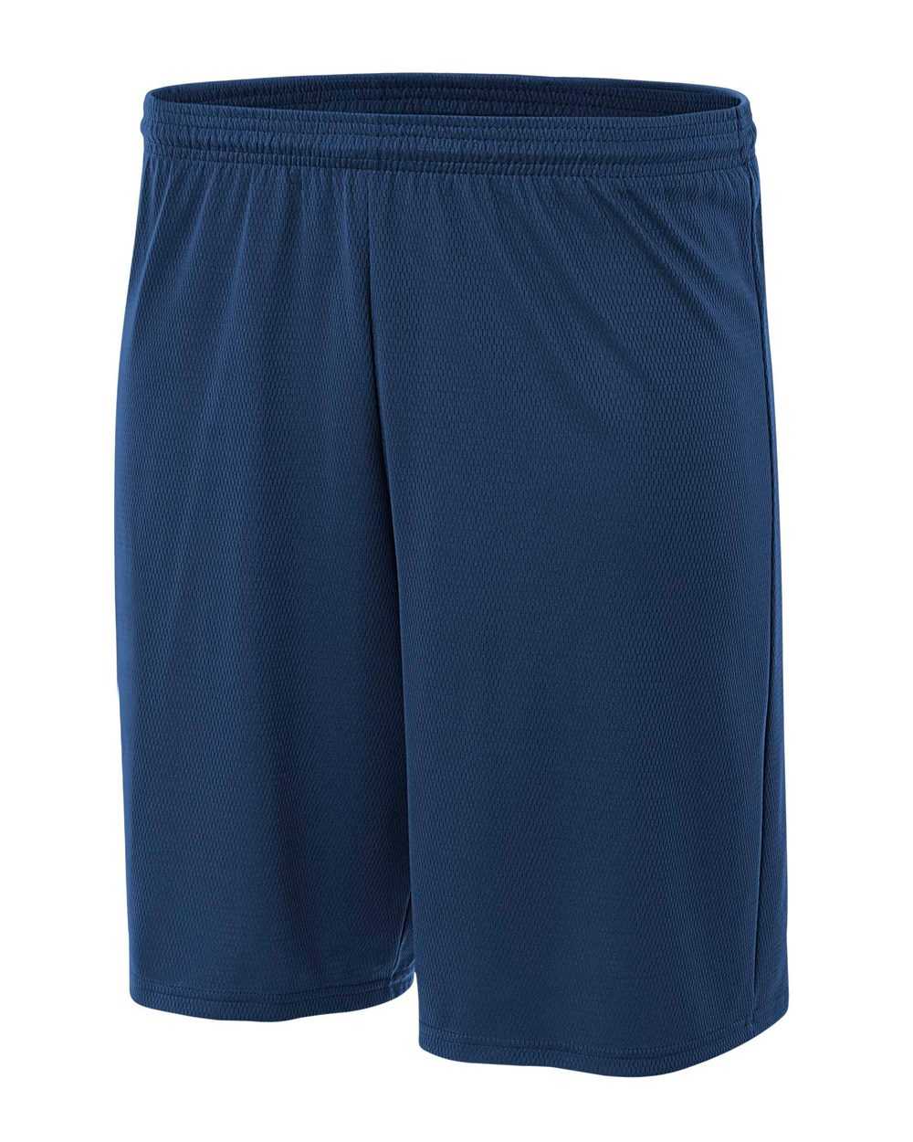 A4 N5281 9" Cooling Performance Power Mesh Practice Short - Navy - HIT a Double