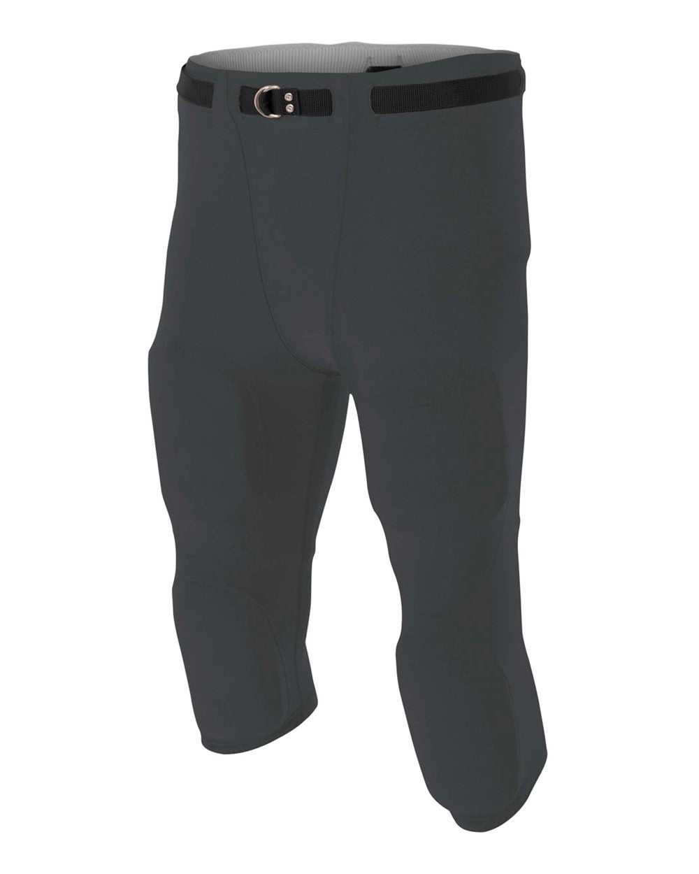 A4 N6181 Men's Flyless Football Pant (Pads Not Included) - Graphite - HIT a Double