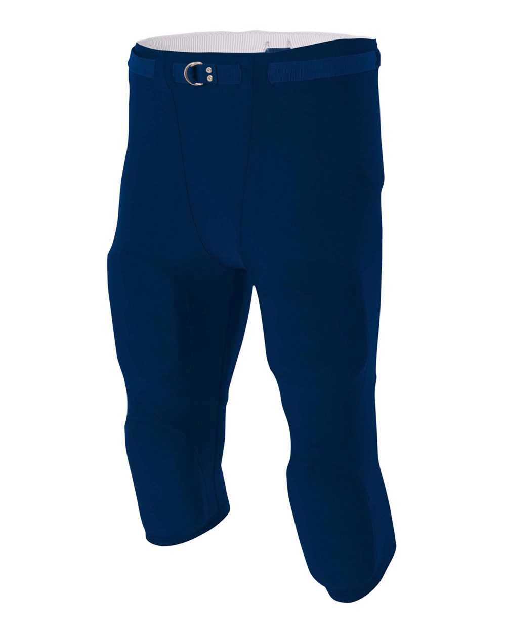 A4 N6181 Men's Flyless Football Pant (Pads Not Included) - Navy - HIT a Double
