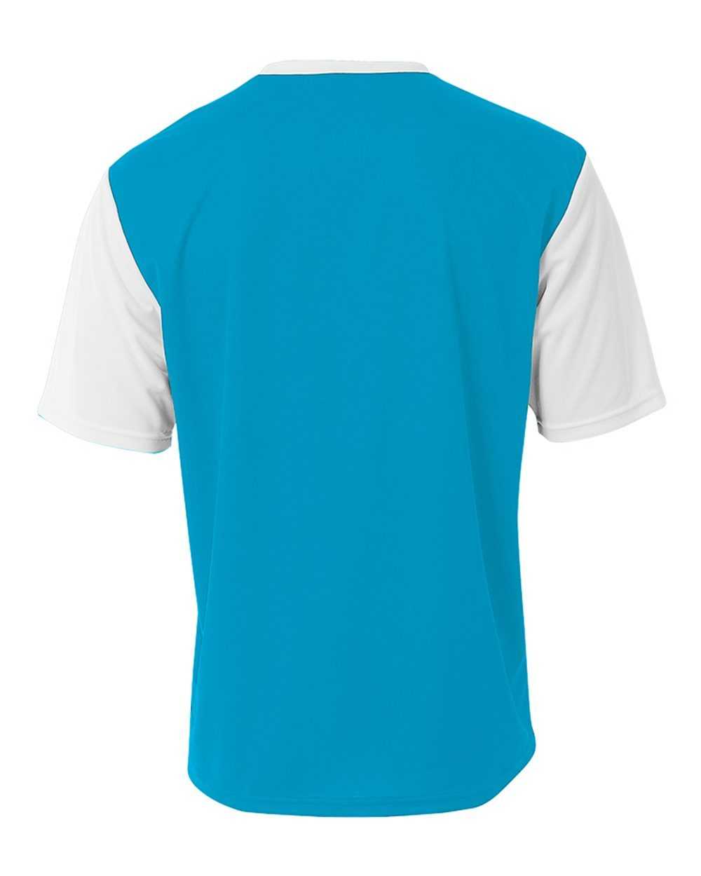 A4 NB3016 Legend Soccer Jersey - Electric Blue White - HIT a Double