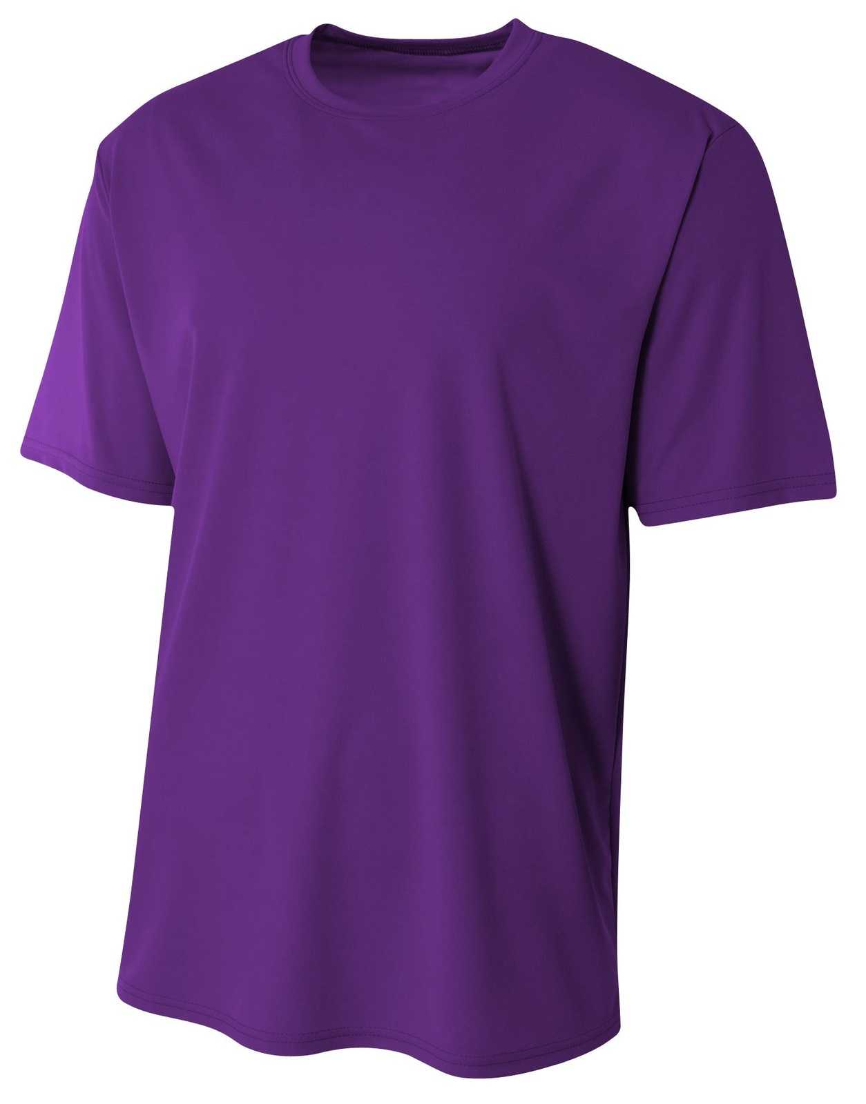 A4 NB3402 Sprint Short Sleeve Youth Tee - Purple - HIT a Double