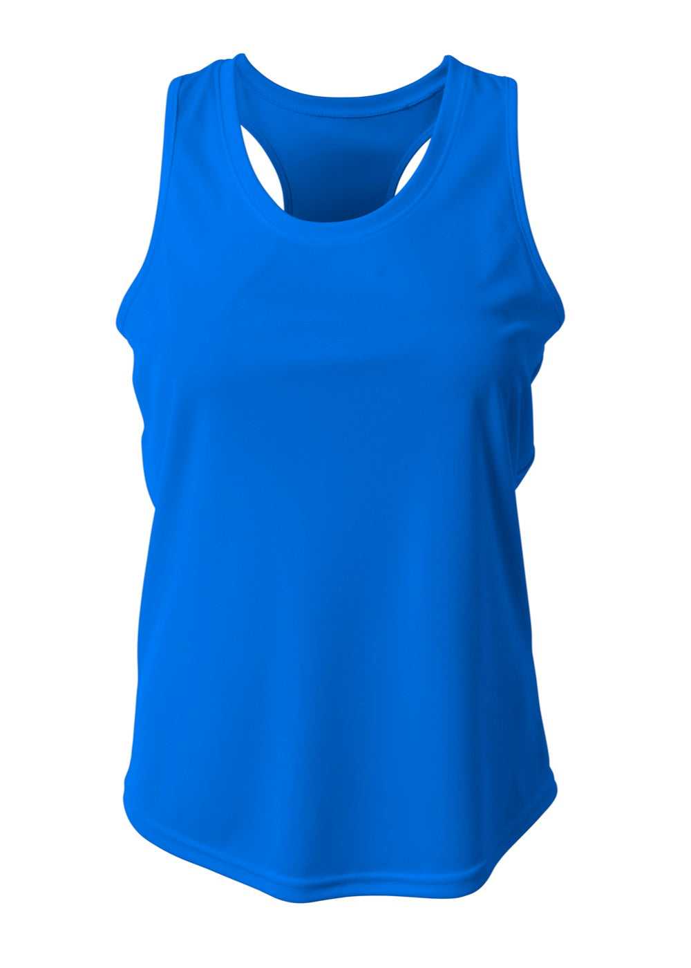 A4 NW1179 Athletic Racerback Woman's Tank - Royal - HIT a Double