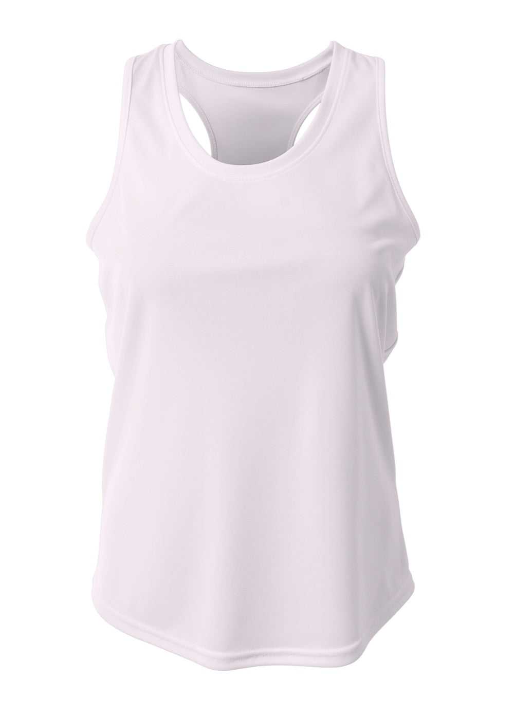 A4 NW1179 Athletic Racerback Woman's Tank - White - HIT a Double