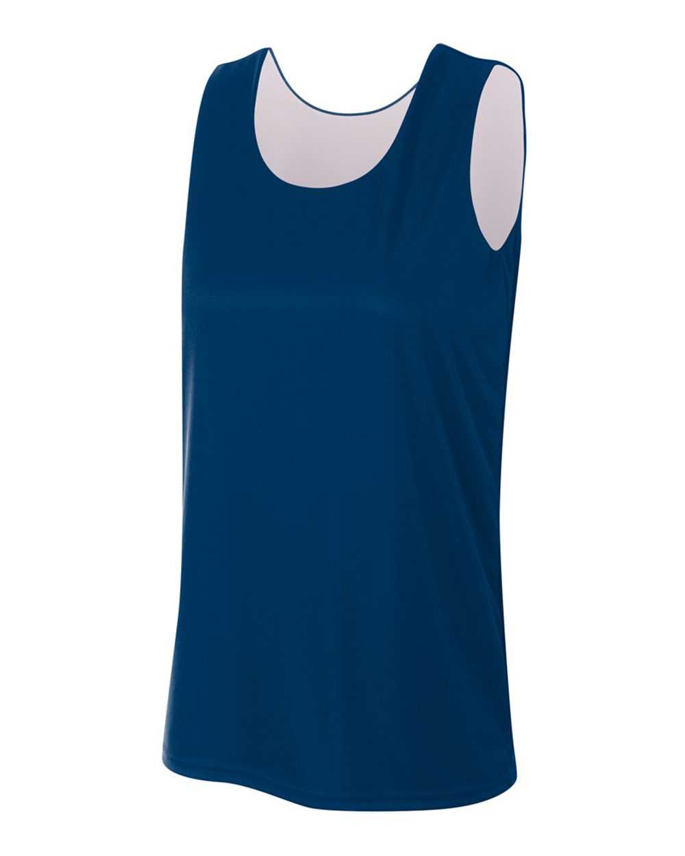 A4 NW2375 Women's Reversible Jump Jersey - Navy White - HIT a Double