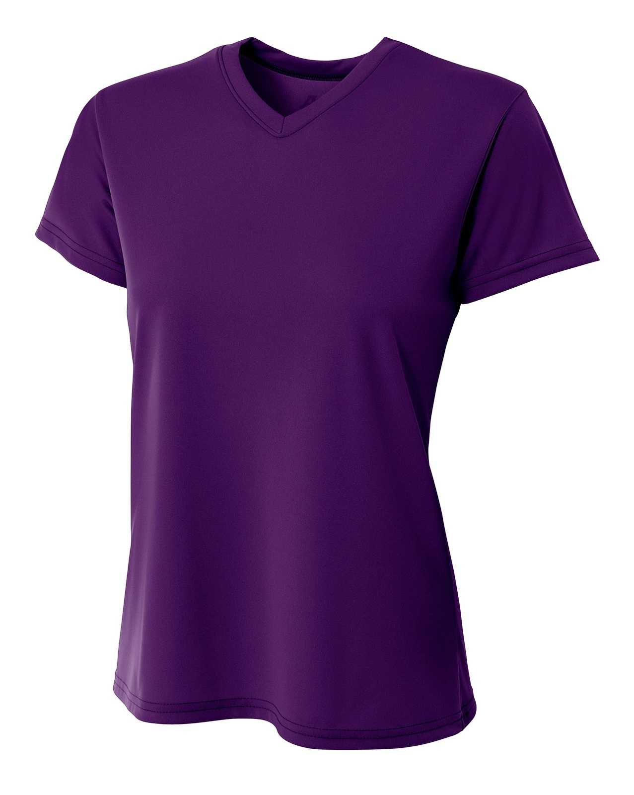 A4 NW3402 Sprint Short Sleeve Women's Tee - Purple - HIT a Double