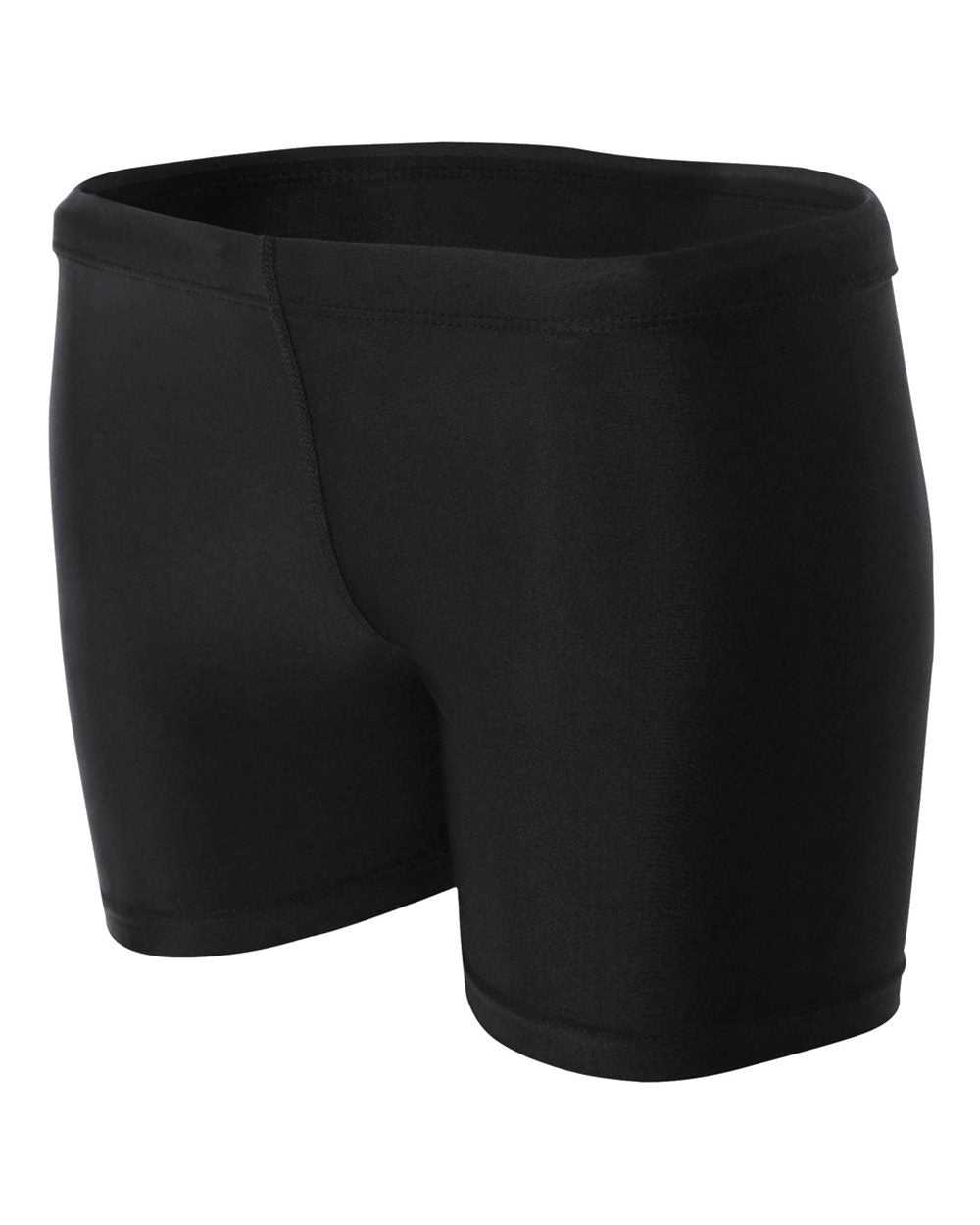 A4 NW5313 Women's 4" Compression Short - Black - HIT a Double