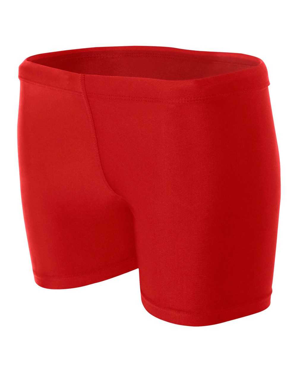 A4 NW5313 Women's 4" Compression Short - Scarlet - HIT a Double