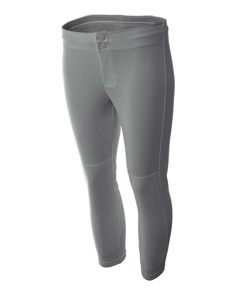 A4 NW6166 Woman's Softball Pant - Gray - HIT a Double