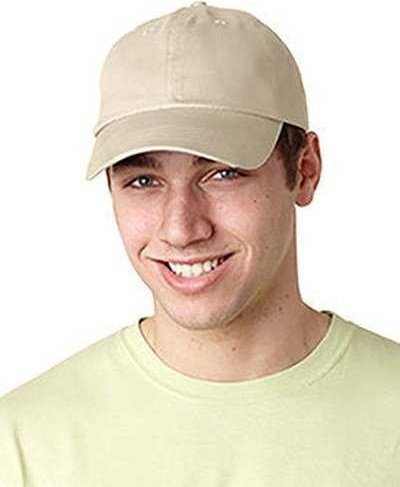 Adams ACEB101 Brushed Cotton Six-Panel Twill Cap - Stone - HIT a Double