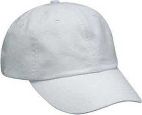 Adams ACEP101 Cotton Twill Essentials Pigment-Dyed Cap - White - HIT a Double