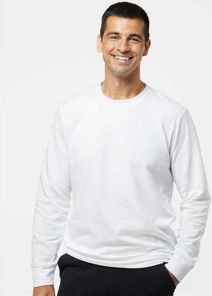 Adidas A434 Fleece Crewneck Sweatshirt - White - HIT a Double - 1