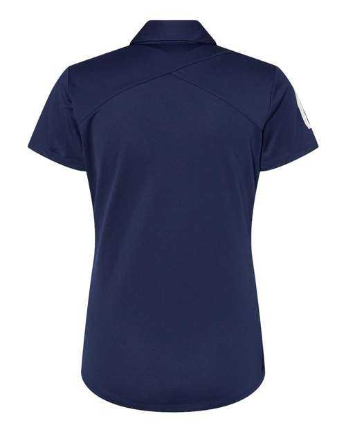 Adidas A481 Women's Floating 3-Stripes Polo - Team Navy Blue White - HIT a Double