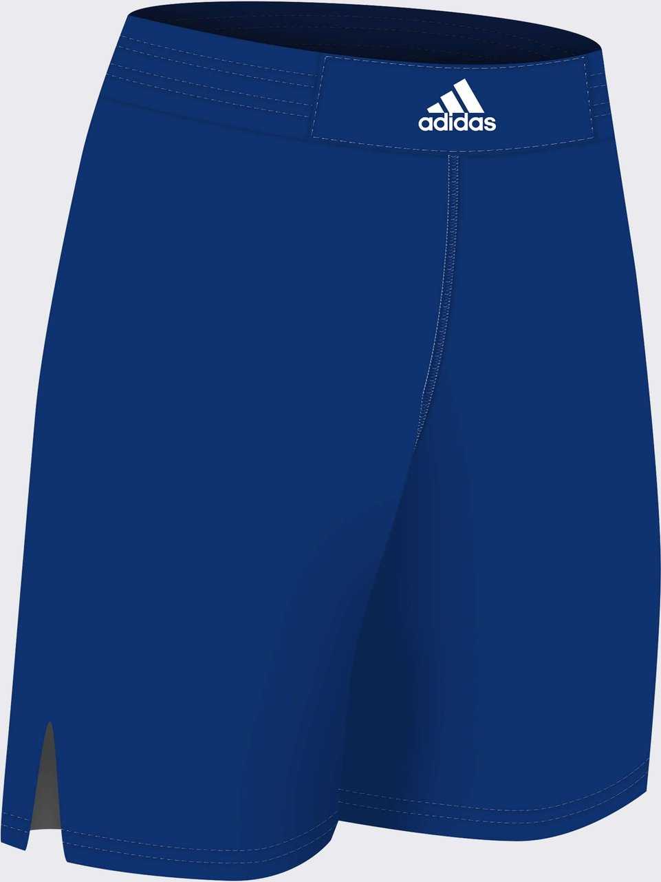 Adidas aA202s Competition Wrestling Shorts - Royal White - HIT a Double