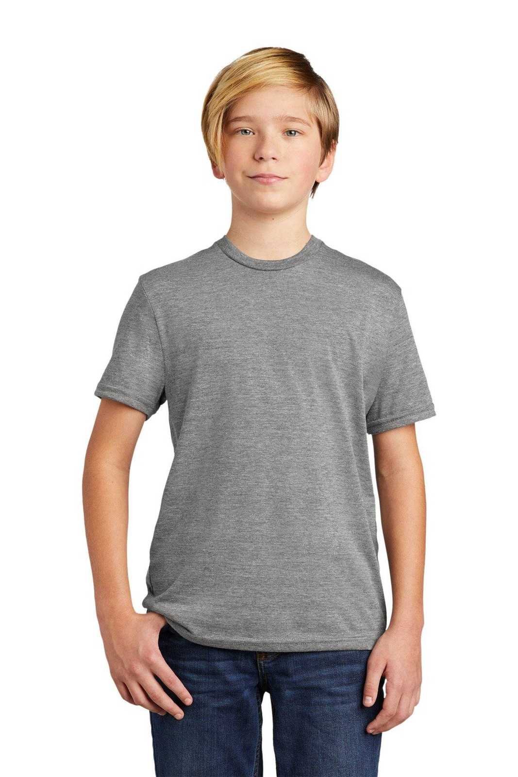 AllMade AL207 Youth Tri-Blend Tee - Aluminum Gray - HIT a Double - 1