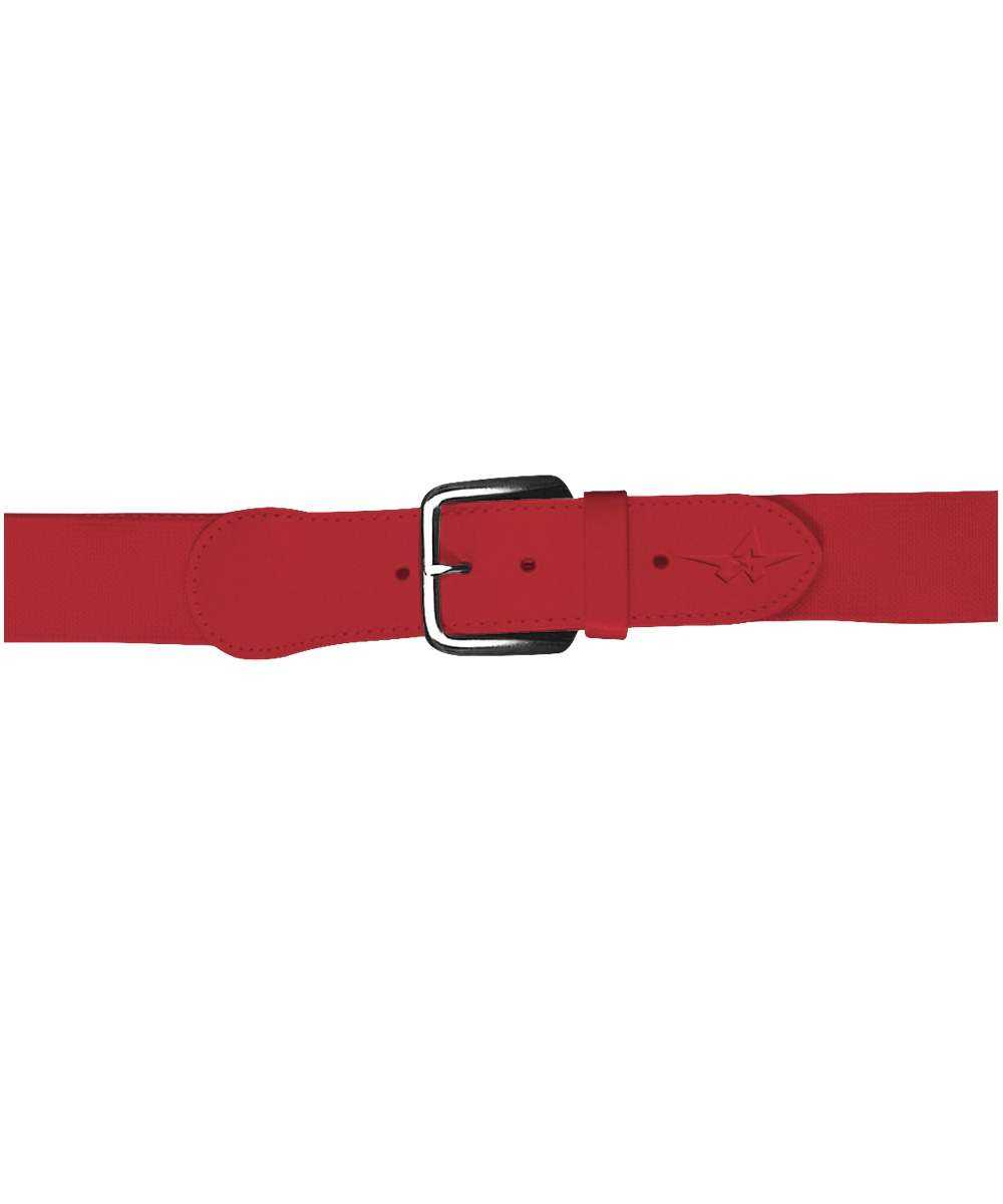 Alleson Athletic 3BBA Adult Baseball Belt 1.5 Width - Scarlet - HIT a Double - 1