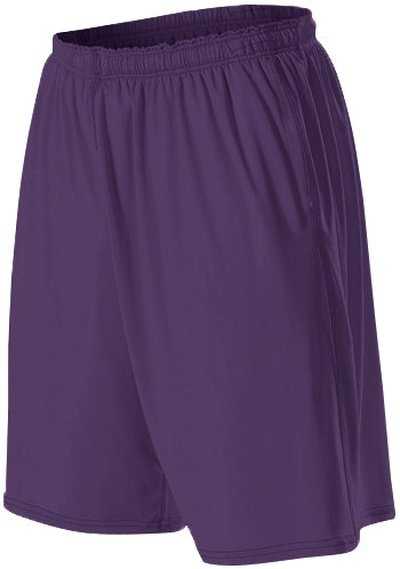 Alleson Athletic 598KPPY Youth Training Short with Pockets - Purple - HIT a Double - 1