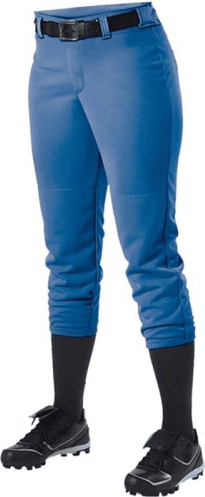 Alleson Athletic 605PBWY Girl&#39;s Fastpitch Pant - Sky Blue - HIT a Double - 1